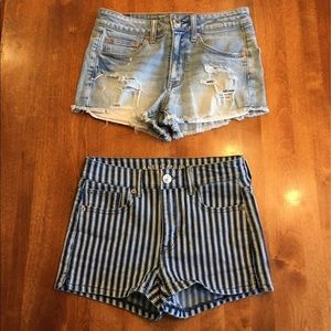 American Eagle 2 pair Jean Shorts - Sz 2